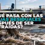 Aguas residuales después de la extracción