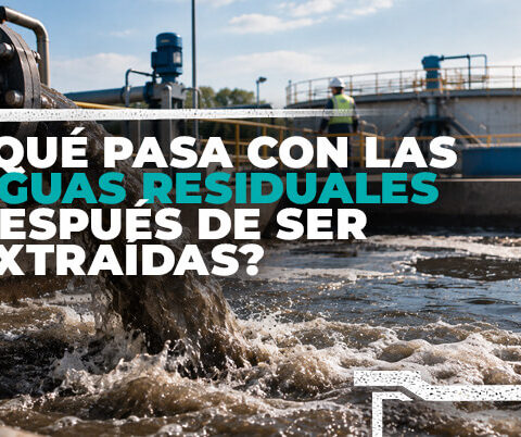 Aguas residuales después de la extracción