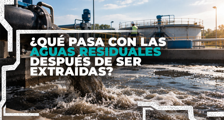 Aguas residuales después de la extracción